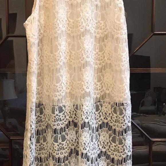 NWT Lace and Satin Astr sleeveless Dress - Picture 11 of 12